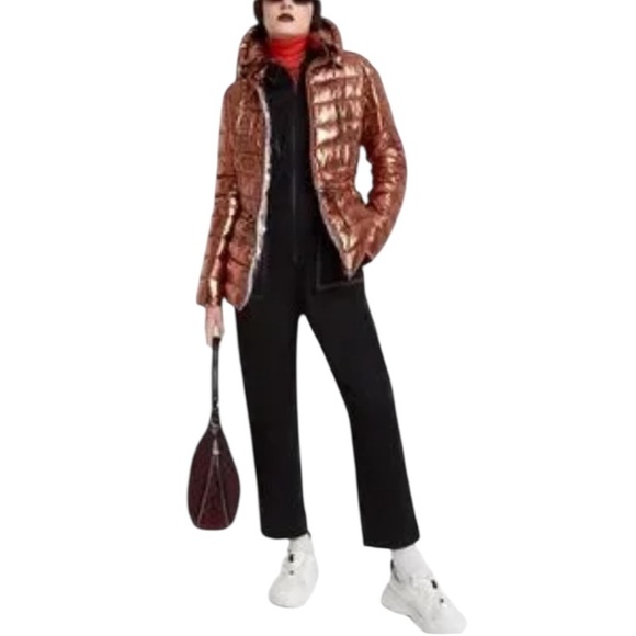 Desigual Shiny Copper Puffer Jacket - Picture 6 of 9